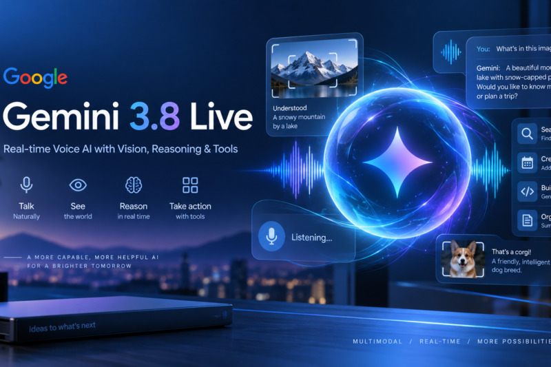 Google Launches Gemini 3.8 Live: Voice AI That Can Think, See and Take Action in Real Time