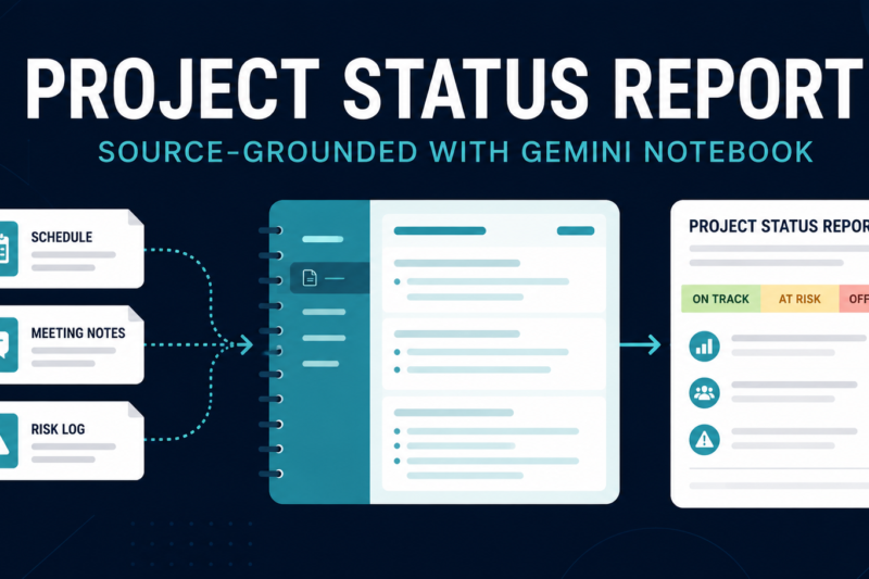 How to Create a Project Status Report with Gemini Notebook